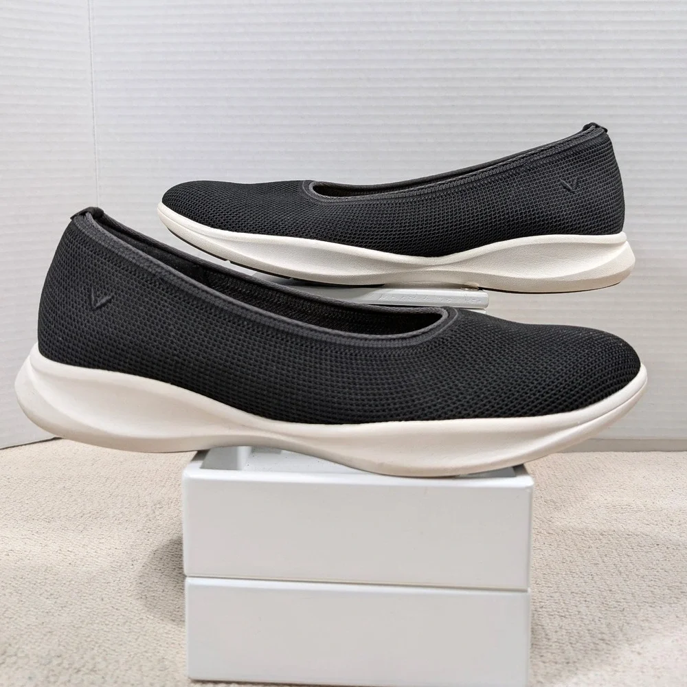 VIVAIA Walker Pro Hybrid Black Knit Slip On Flats Comfort Shoes EU 41.5 US 10 - Picture 5 of 8
